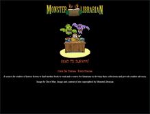 Tablet Screenshot of monsterlibrarian.com
